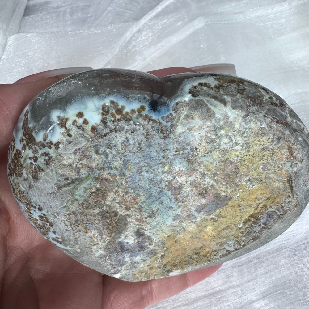 Uruguay Pink Amethyst Agate Druzy Heart ❤️ - Picture 9 of 10